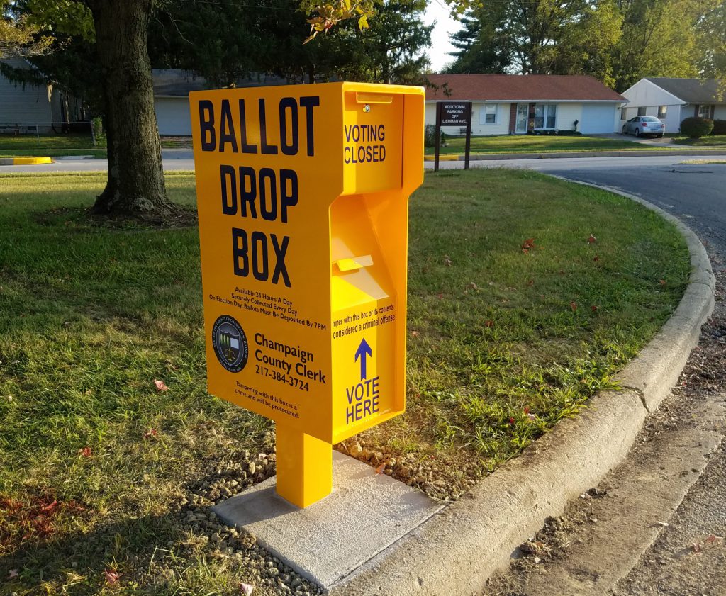 mail in ballot illinois drop off