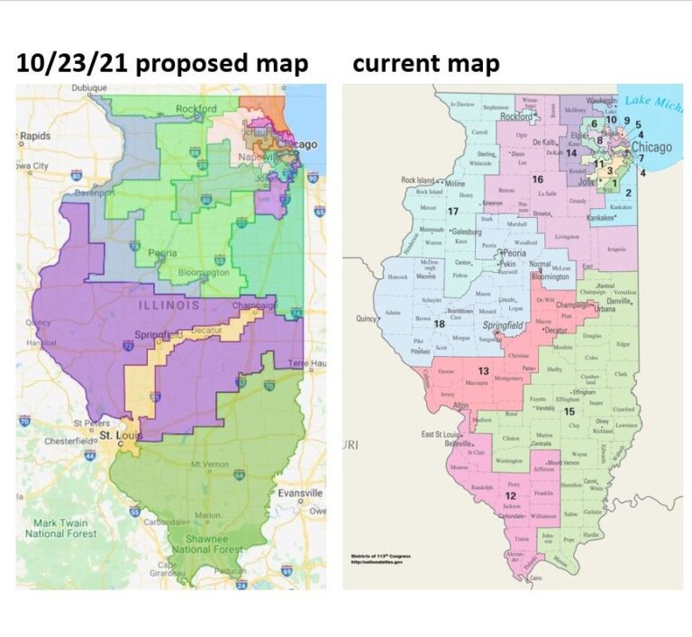 Lawmakers Release Revised Congressional Redistricting Map - Illinois ...